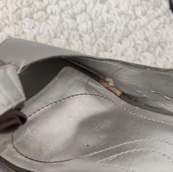 Gray Tahari Open Toe Heels - Picture 9 of 10